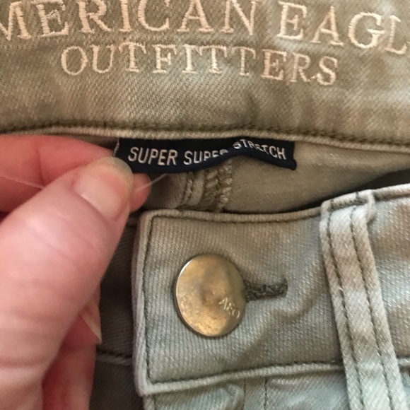 Olive Green American Eagle Jeans - Picture 3 of 3